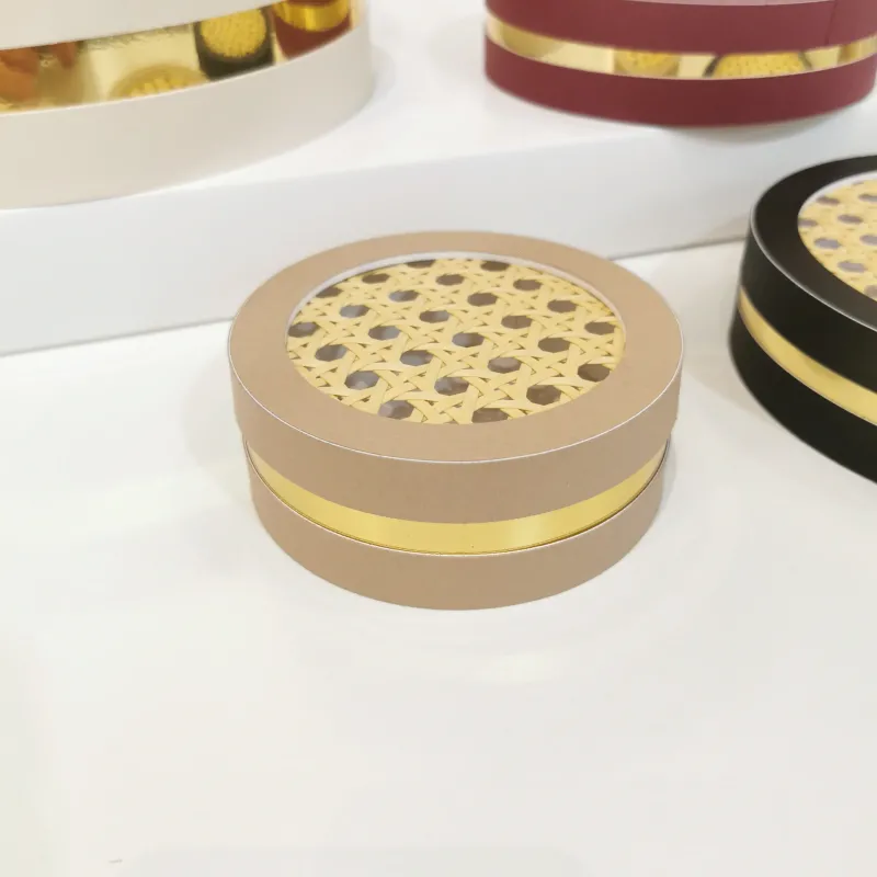 Scatola romantica con dettaglio in paglia di Vienna per dolce, torta, crostata, monoporzione, porta paste