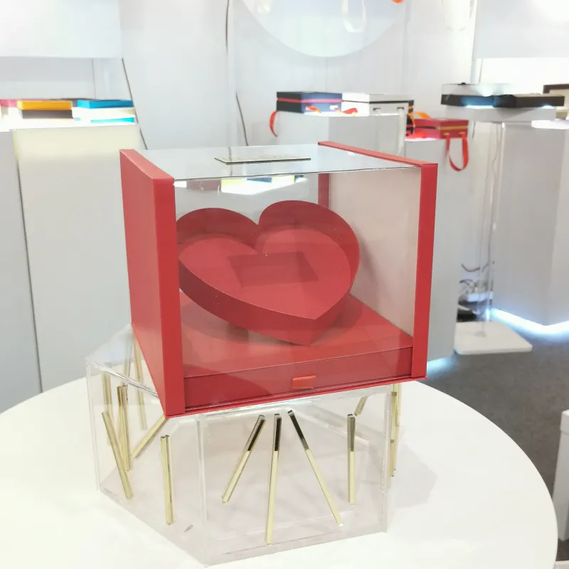 SCATOLA CUORE LUXURY CON CASSETTO