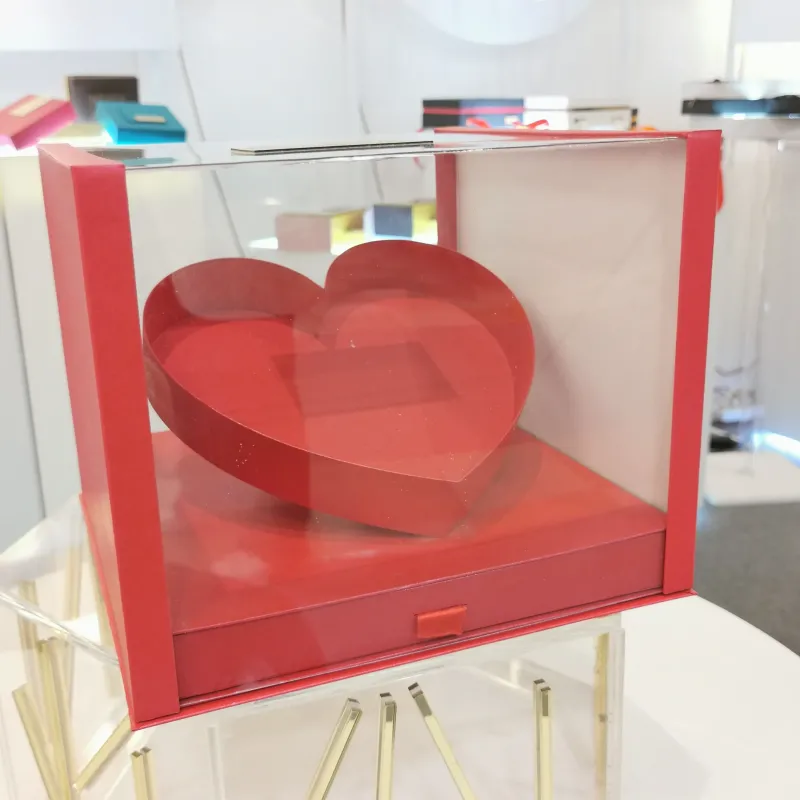 SCATOLA CUORE LUXURY CON CASSETTO