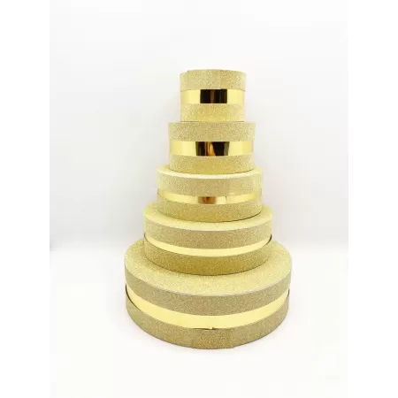 Scatola degustazione glitter Ø 10 cm 2