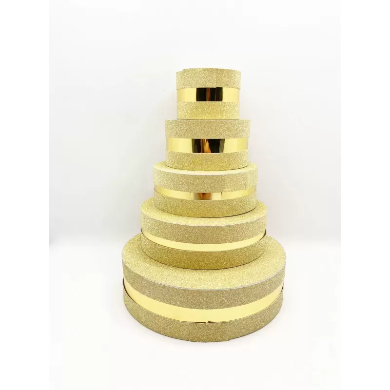 Scatola degustazione glitter Ø 12 cm