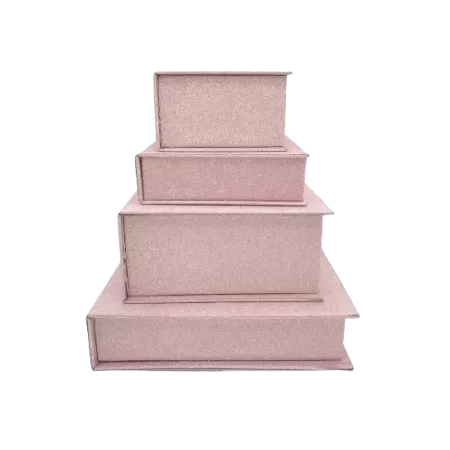 Scatola a libro glitter, 70x70x40 mm 2