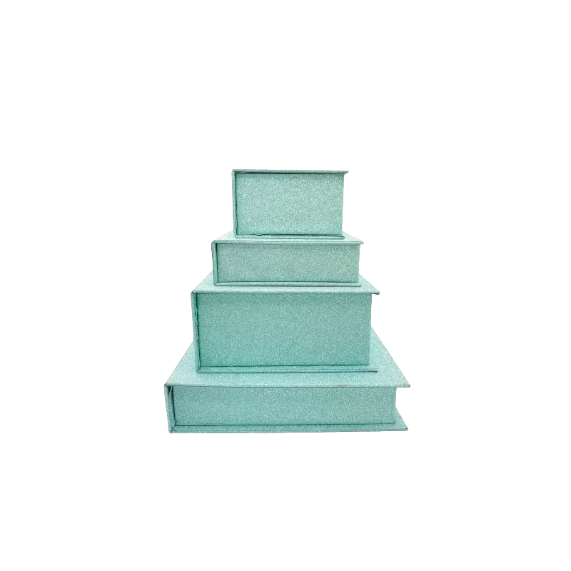 Scatola a libro GLITTER 145x145x30mm