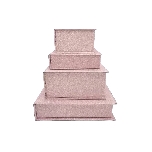 Scatola a libro GLITTER 145x145x30mm