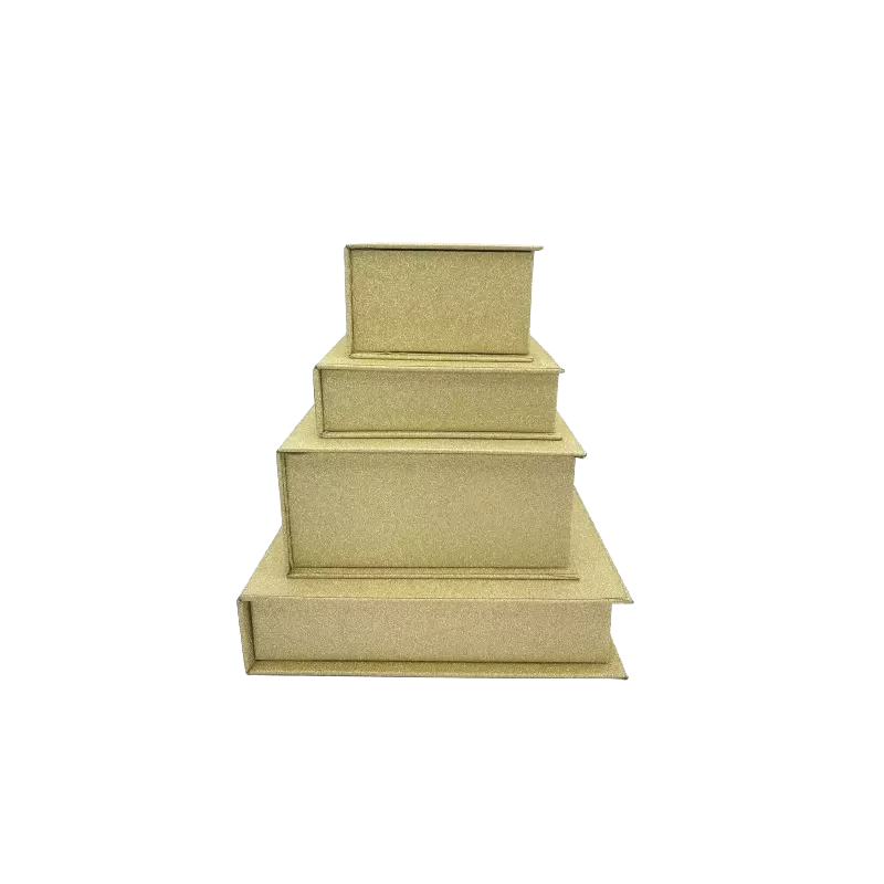 Scatola a libro GLITTER 145x145x30mm