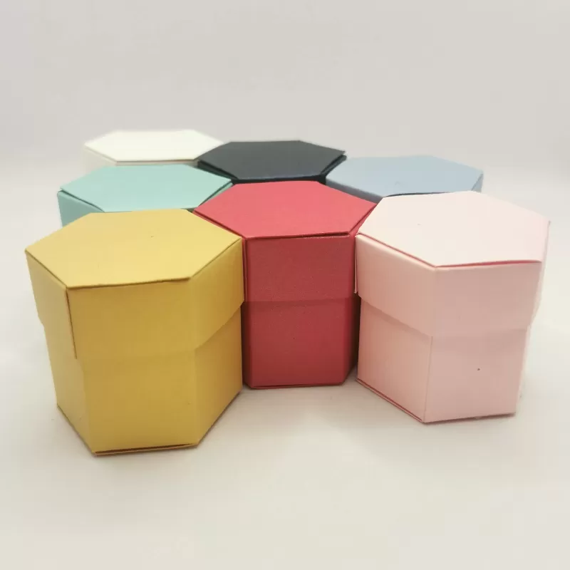 Scatola Esagonale COLORATA