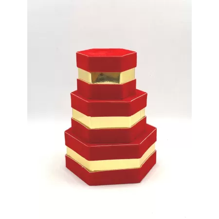 Scatola Degustazione VELLUTO esagonale Ø 12cm 2