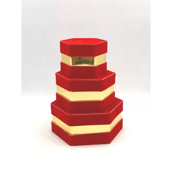 Scatola Degustazione VELLUTO esagonale Ø 15cm