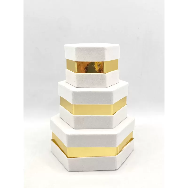 Scatola Degustazione VELLUTO esagonale Ø 15cm