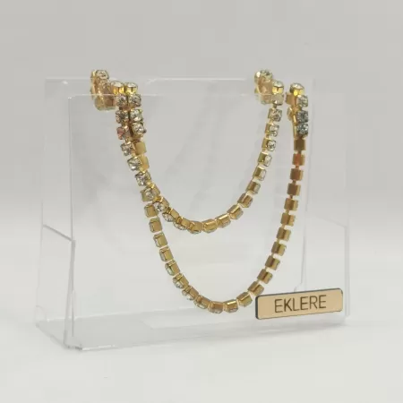 Pochette Luxury Event realizzata in plex trasparente e manici swarovski 2