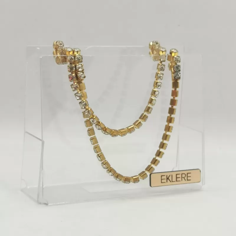 Pochette Luxury Event realizzata in plex trasparente e manici swarovski