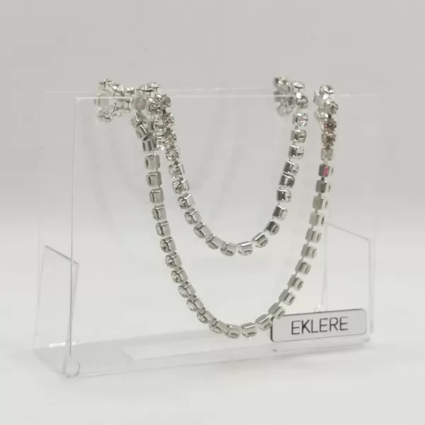 Pochette Luxury Event realizzata in plex trasparente e manici swarovski