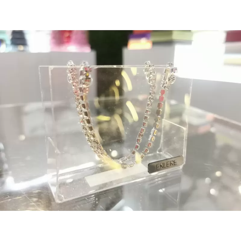 Pochette Luxury Event realizzata in plex trasparente e manici swarovski