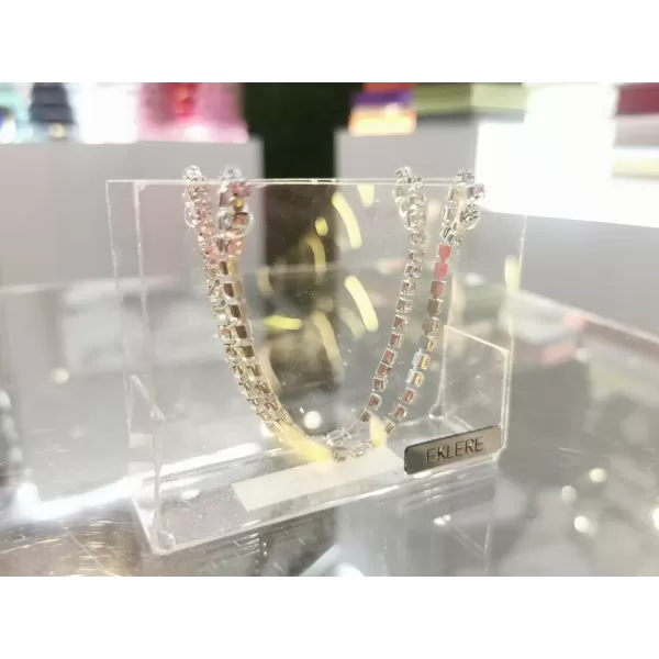 Pochette Luxury Event realizzata in plex trasparente e manici swarovski