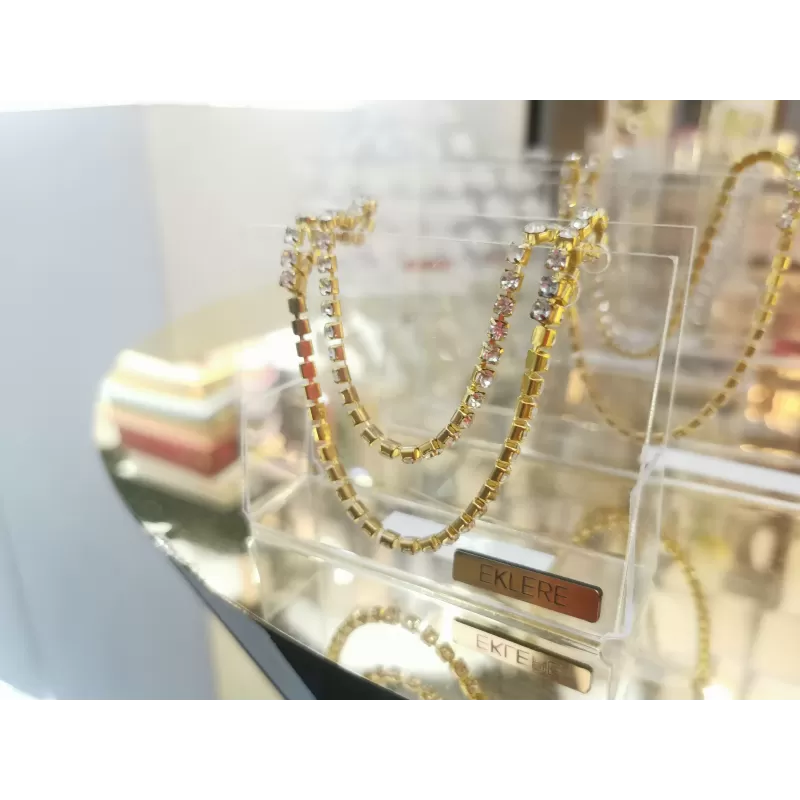 Pochette Luxury Event realizzata in plex trasparente e manici swarovski