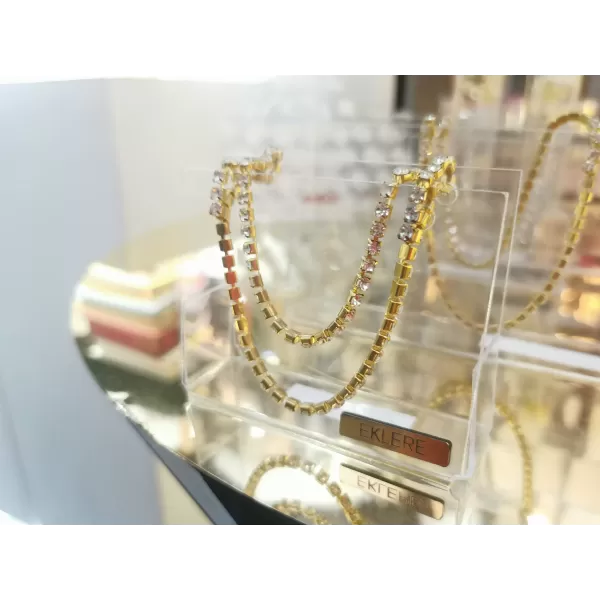 Pochette Luxury Event realizzata in plex trasparente e manici swarovski