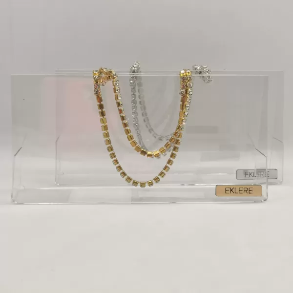 Pochette Luxury Event realizzata in plex trasparente e manici swarovski