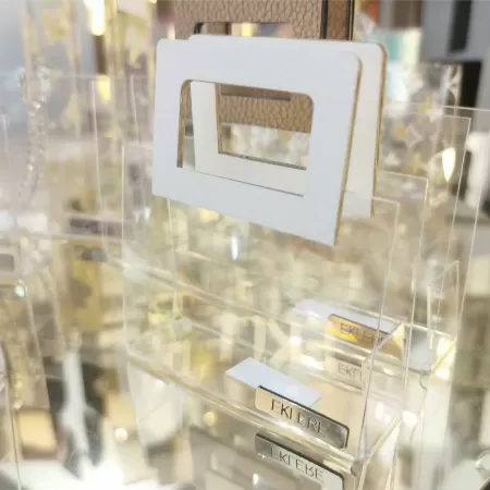 Pochette Luxury Event realizzata in plex trasparente