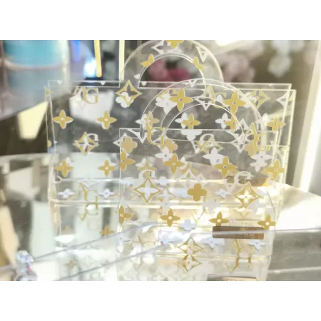 Pochette Luxury Event realizzata in plex trasparente