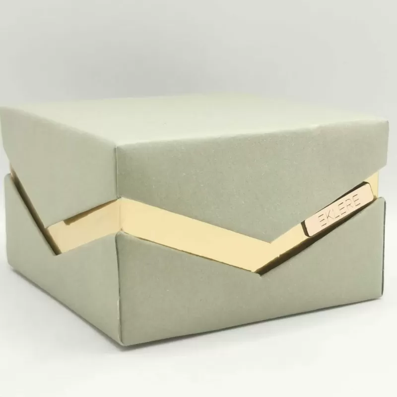 Scatola degustazione, 120x120x60 mm , anima a “V”