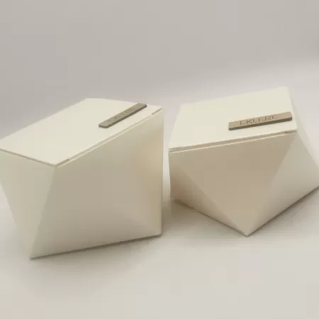 Scatola degustazione Diamond, carta perlata 70x70x55 mm circa 2
