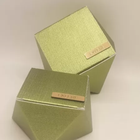 Scatola degustazione Diamond, METALLIC,  60x60x45 mm circa 2