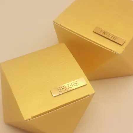 Scatola degustazione Diamond, METALLIC, 60x60x45 mm circa