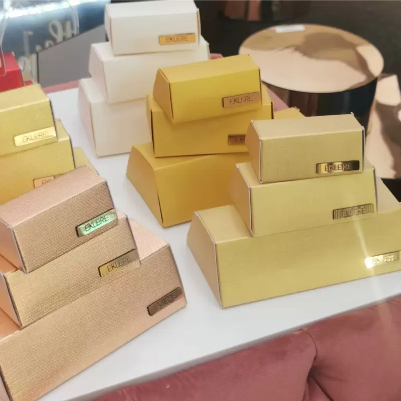 Scatola degustazione e segnaposto Lingotto, 70x45x30  mm circa