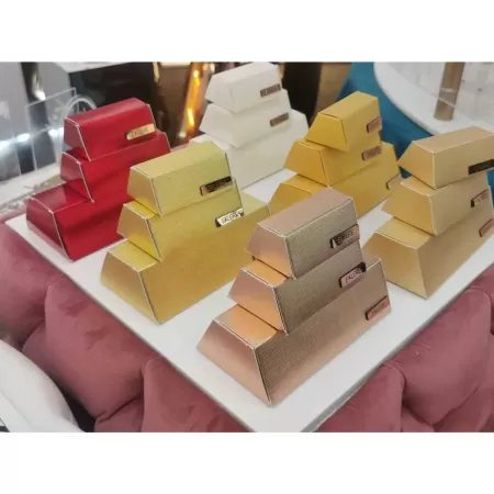 Scatola degustazione e segnaposto Lingotto, 90x55x35 mm circa