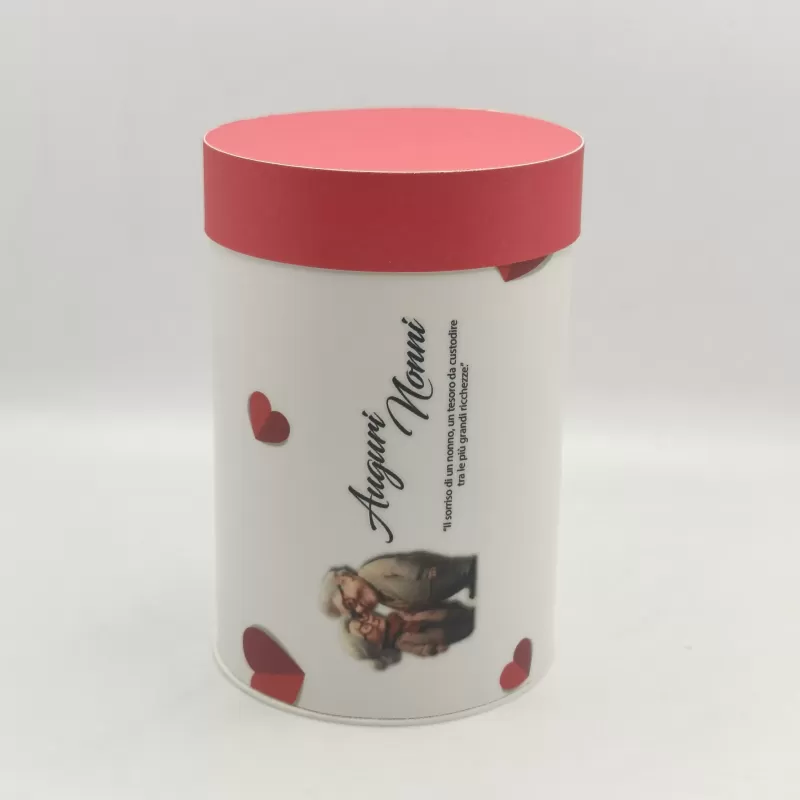 Scatola Tubo Festa Ø 80mm altezza 120mm