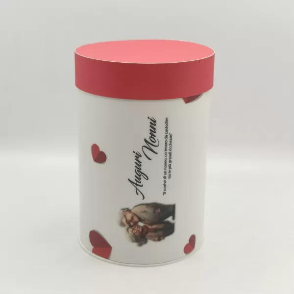 Scatola Tubo Festa Ø 80mm altezza 120mm