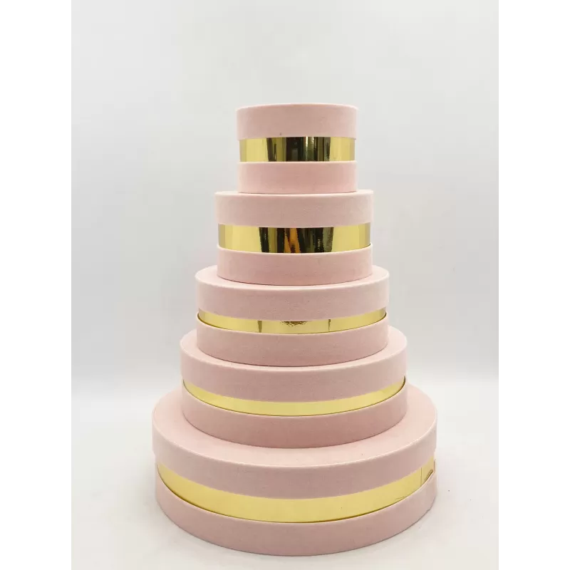 Scatola degustazione in velluto Ø 6cm