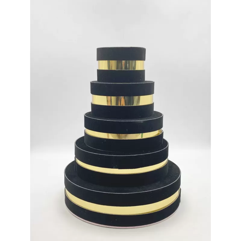 Scatola degustazione in velluto Ø 8cm