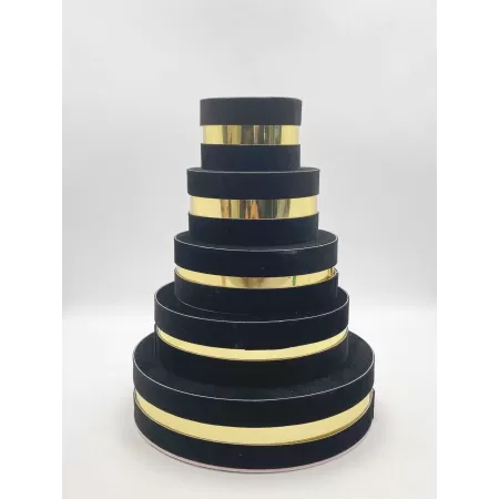 Scatola degustazione in velluto Ø 10cm 2